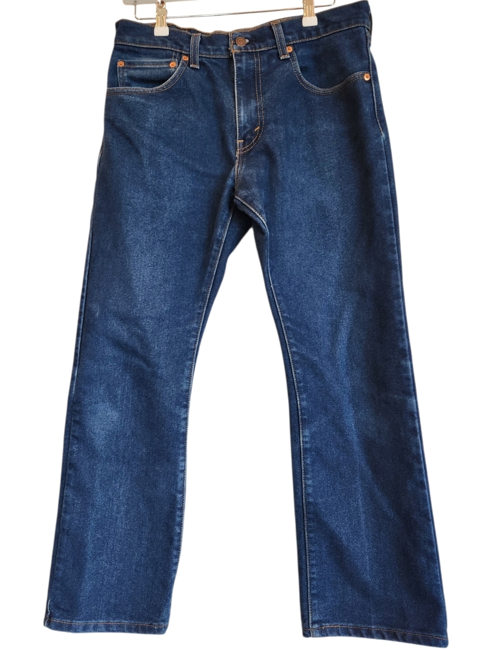 Classic Men’s Straight-Leg Jeans in Dark Blue